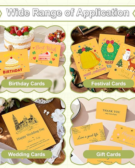 40 Sheets Cardstock 8.5x11, 65lb Orange Yellow Card Stock, Construction Paper, 180gsm Thick Printer Paper for Printing, Painting, Card Making, Kids School Supplies,Party Decorations