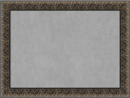 Amanti Art Black Framed Magnetic Board 25x33 Medium Vision Board for use with Magnets, 100% Metal Sheet to Display Items as Office Decor or for Home Organization in mudroom, Kitchen or Kids Room