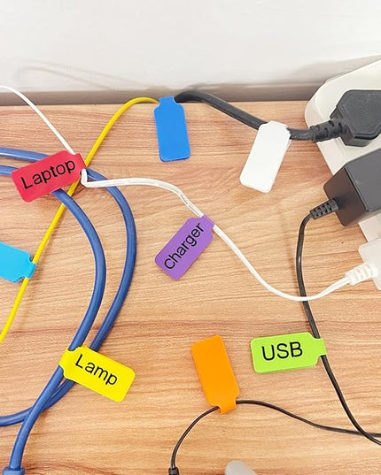 24PCS Multi-Color Cable Ties - Reusable Fastening Straps for Electronics and Cord Organizer, 8 Colors