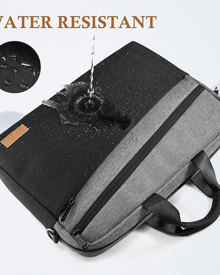 15 15.6 16 17 17.3 inch Laptop Computer PC Shoulder Bag Carrying Case, Water-Repellent Briefcase