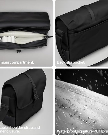 RAINS Messenger Bag - Laptop Bag for men and women - Fits 16” laptop or tablet