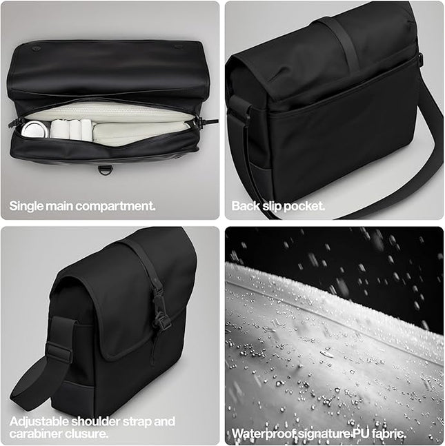 RAINS Messenger Bag - Laptop Bag for men and women - Fits 16” laptop or tablet