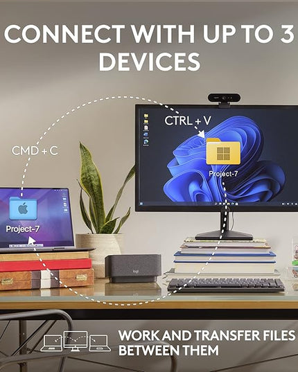 Logitech MX Anywhere 3S Compact Wireless Mouse, Fast Scrolling, 8K DPI Any-Surface Tracking, Quiet Clicks, Programmable Buttons, USB C, Bluetooth, Windows PC, Linux, Chrome, Mac - Rose