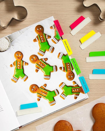 Avery Margin Ultra Tabs, 2.5" x 1", 2-Side Writable, Assorted Colors, 24 Repositionable Page Tabs (74768)