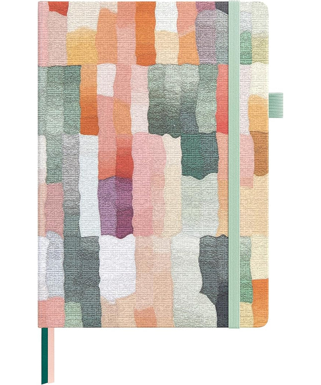 &And Per Se Lined Journal Notebook, 160 Pages, A5 5.7 x 8 inches College Ruled Thick Paper Notebook Journals for Writing, Hardcover Notebooks for Women Men Office School (Colorful Stripes)