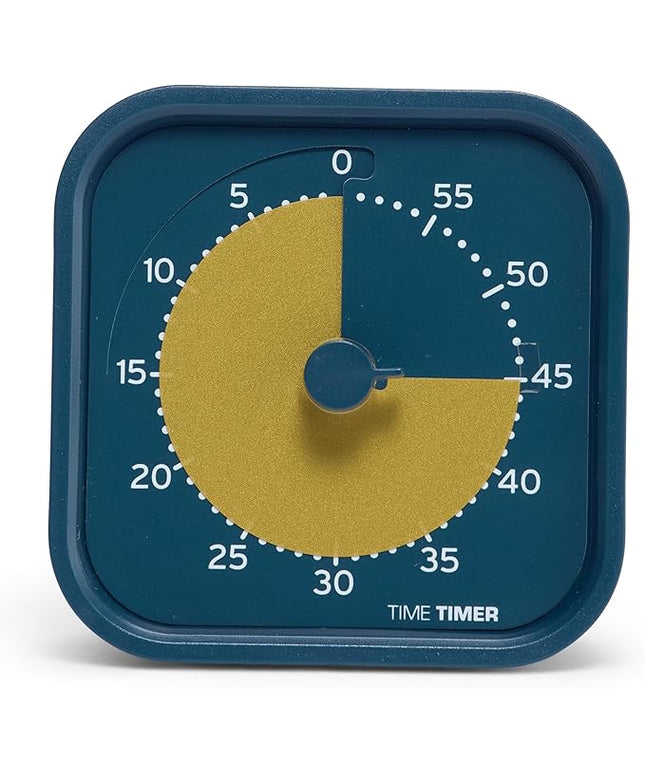 Time Timer MOD - Home Edition - Individual Sized 60 Minute Visual Countdown Timer for ADHD, Adults, Students, and Pomodoro with Silent Operation (Metallic Midnight)