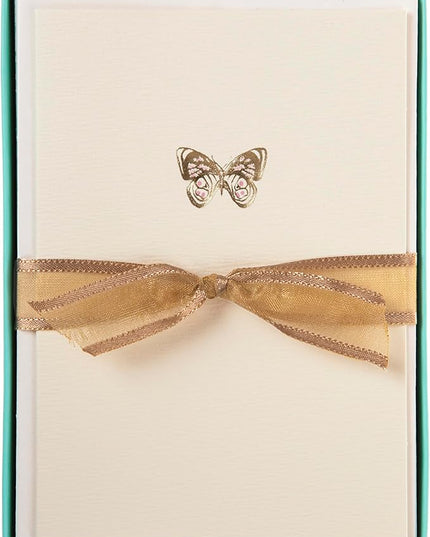 Graphique Box of Cards, Butterfly - Includes 10 Cards with Matching Envelopes and Storage Box, Cute Stationery Made of Durable Heavy Cardstock, Cards Measure 3.25" x 4.75"