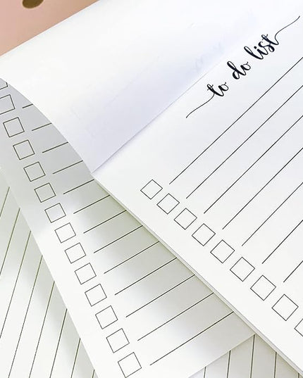321Done To Do List Notepad - Pack of 2-50 Sheets (5.5" x 8.5") To-Do's Notepad Tear Off, Planning Memo Pad, Planner Checklist Organizing - Wide-Ruled
