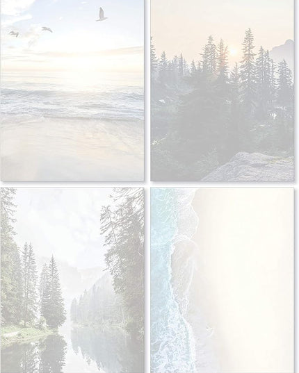 Scenic Nature Stationery - Pack of 48