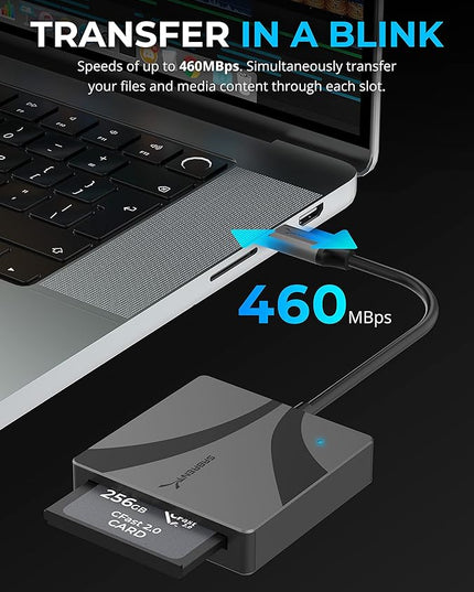 SABRENT USB Type C CFast 2.0 Card Reader [CR-CF20]