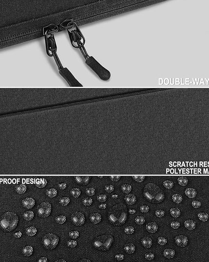 Laptop Sleeve Case 14 inch, Traveling Water Resistant Carrying Notebook Bag with Pocket, Shockproof Protective Laptop Cover Compatible for 14 Inch MacBook Air/Pro, HP, Lenovo, Dell, ASUS, Acer, Black