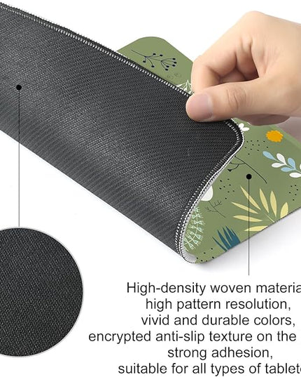 Flower Square Mouse Pad,Non-Slip Rubber Base Mouse Pad,Home Office Decoration Desktop Accessory,Laptop Mouse Pad for Office Laptops,9.4x7.8x0.12in.