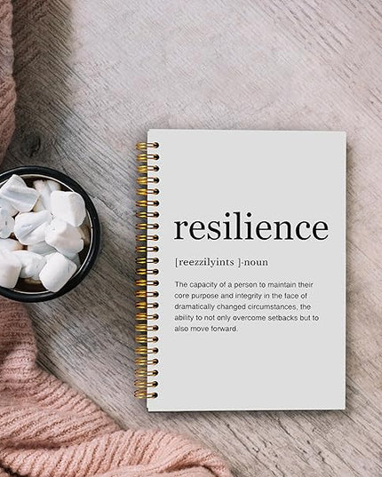 Inspirational Notebook,Inspirational Journal,Inspirational Journal for Women Men Writing,Resilience Spiral Notebook 8.3×5.5 Inch