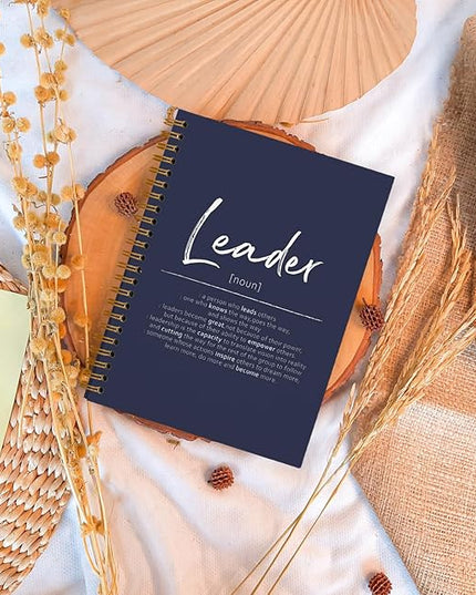 OXW Navy Blue Notebooks for Work, Leadership Gifts Notebook Journal for Writing Meeting Office Note Taking, Thank You Appreciation Gifts for Women Men Leader Boss Manager Mentor, 5.5"x8.3"