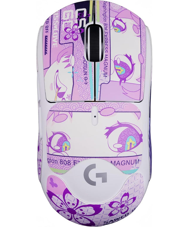 Mouse Grips Tape Full Coverage for Logitech G Pro X Superlight 1&2 GPX GPW Self-Adhesive, PreCut, Sweat-Resistant, Superlight Grips Upgrade Kit (K&L-01, for G PRO X Superlight 1&2)