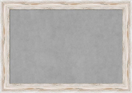 Amanti Art White Framed Magnetic Board 29x41 Large Vision Board for use with Magnets, 100% Metal Sheet to Display Items as Office Decor or for Home Organization in mudroom, Kitchen or Kids Room