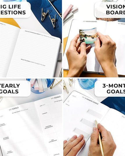 Clever Fox Planner Premium Edition – Undated Luxurious Weekly & Monthly Planner to Increase Productivity and Hit Your Goals – Organizer – Start Anytime, A5, Lasts 1 Year, Gray (Weekly)