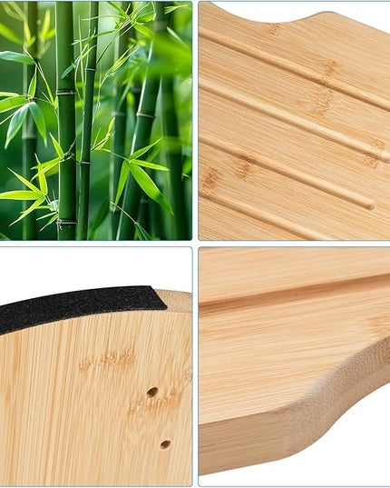 Bamboo Foot Rest for Under Desk at Work
