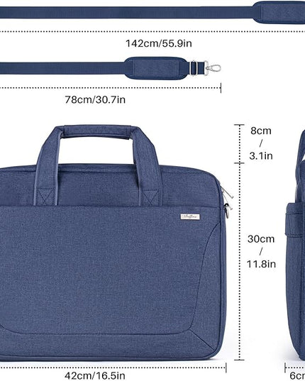 Laptop Shoulder Bag 15.6 16 17.3 Inch for Men Women,Waterproof Computer Carrying Case Messenger Bag Briefcase Work