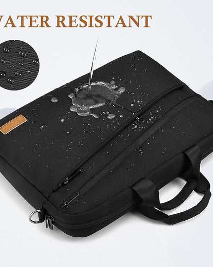 15 15.6 16 17 17.3 inch Laptop Computer PC Shoulder Bag Carrying Case, Water-Repellent Briefcase