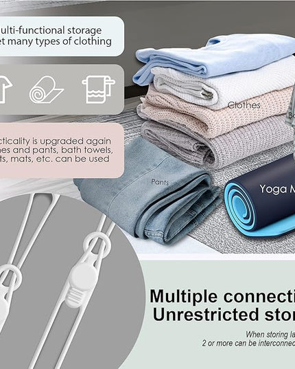 Nearockle 16Pcs Silicone Cable Straps Wire Organizer for Bundling Earphone, Phone Charger, Computer Cords, Reusable Cable Ties Cord Organizer in Home,Office,Kitchen,School(White)