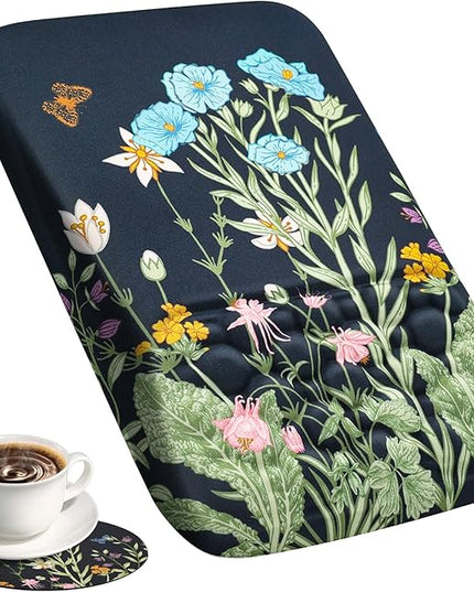 Ospelelf Mouse Pad with Wrist Rest Floral Ergonomic Comfortable Pain Relief Mousepad Wrist Support for Computer Office