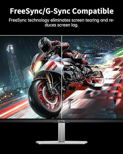 KTC 24.5 Inch 400Hz Gaming Monitor, FHD 1080P 240Hz Computer Monitor, Fast IPS, FreeSync/G-Sync Compatible, HDR400, DisplayPort x2 HDMI x2, VESA, Tilt Adjustable,H25X7