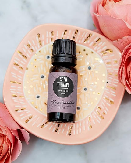 Edens Garden Scar Therapy Essential Oil Blend- 100% Pure Premium Grade, Undiluted, Natural, Therapeutic, Aromatherapy, The Best for Diffusing, Skin, Face, Hair 10 ml (.33 fl oz)