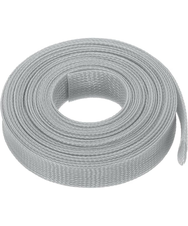 uxcell Expandable Sleeving, 1 1/4-inch 25ft Cable Sleeve, Gray