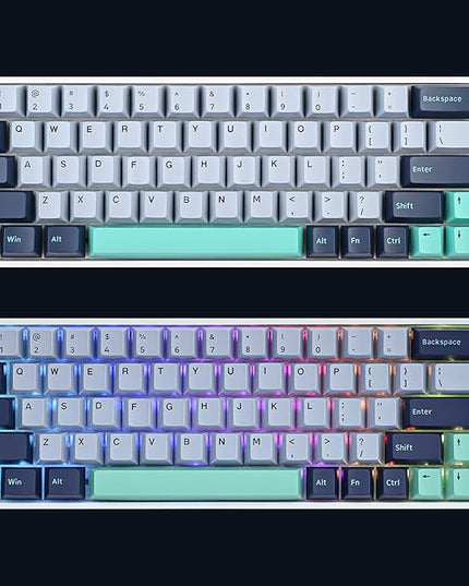 Cherry Profile PBT Keycaps, 171 Key Double Shot Custom Key caps Set for Cherry MX Switches Mechanical Keyboard (Shark)