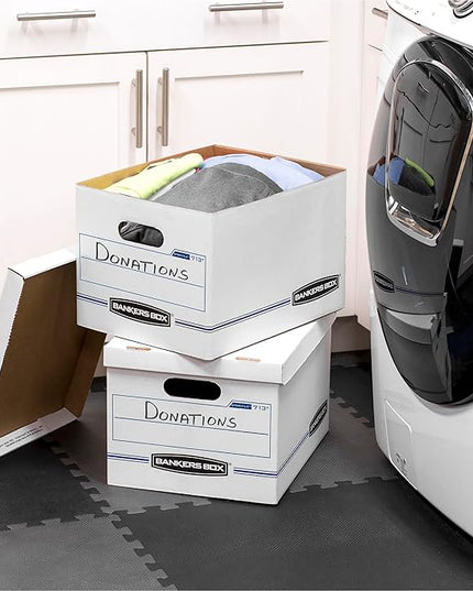 Bankers Box 6-Pack Basic Duty File Storage Boxes with Lids, Letter/Legal, STOR/FILE, (0071303)