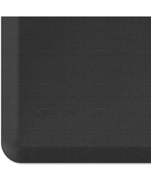NewLife by GelPro Anti-Fatigue Designer Comfort Kitchen Floor Mat, 20"x48", Grasscloth Charcoal Stain Resistant Surface with 3/4" Thick Ergo-Foam Core for Health and Wellness