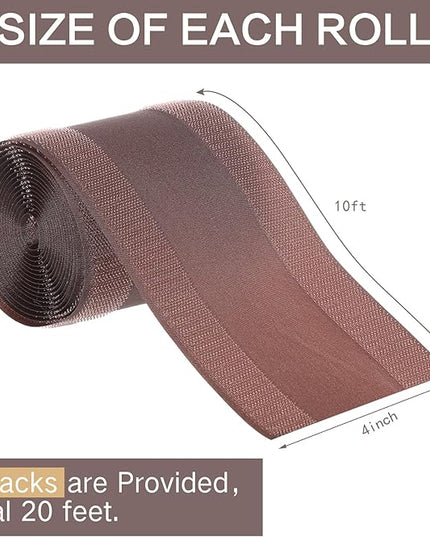 WILLBOND Carpet Cord Cover Cable Protector Floor Cover Cable Protector Management Only for Commercial Office Carpet(19.69 ft,Brown)