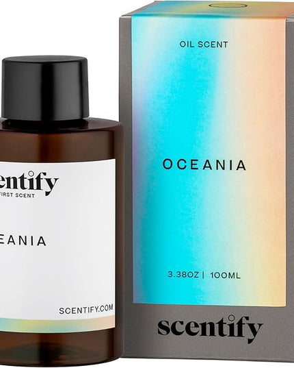 Scentify Oceania Aroma Oil Refill Scent for Oil Diffusers - Orange, Apple, White Tea, Lavender Scents - Luxurious Relaxing Aromatherapy Diffuser Fragrance 100ml, 3.38 oz