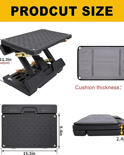 Adjustable Foot Rest Under Desk, Ergonomic Foot Stool for Office Use with Massage (PB-Gray)