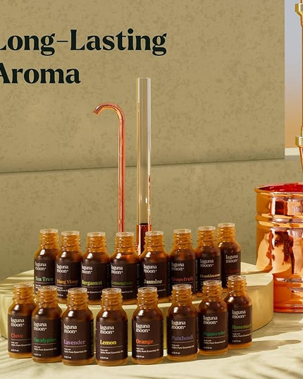 Essential Oils Set - 16 Pcs Premium Grade Home Essentials Oils - for Diffusers, Fragrance, Scents for Candle Making - Natural Aromatherapy Oils for Cars & Home Products, Room Sprays
