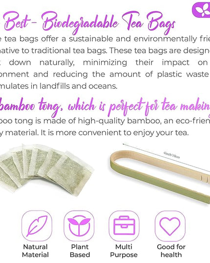 FreshDrinkUS, Premium 75 Astragalus Root Tea Bags, 100% Natural & Pure from Astragalus Root Herbal Tea. Made with Natural Material Tea Bags. No Sugar, No Caffeine, No Gluten, Vegan.