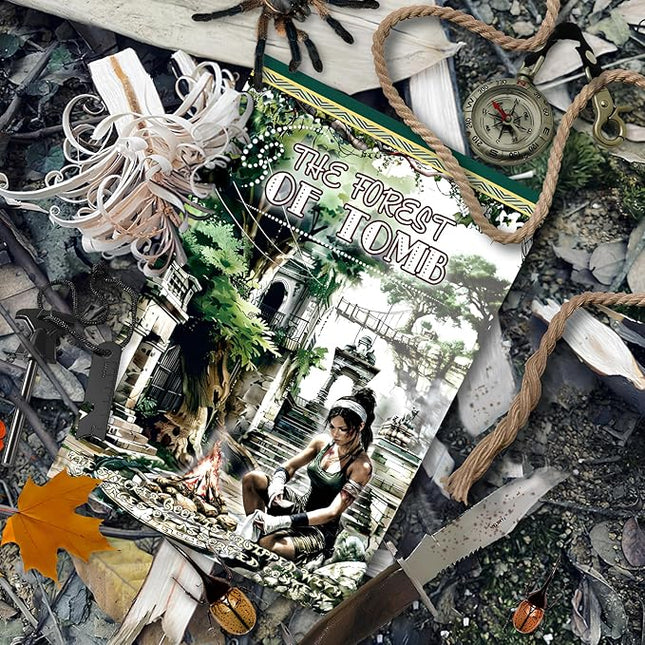 Snycler Sticker Book - 20 Sheets Vintage PET Stickers for Scrapbooking, Junk Journaling, Ephemera, and Decorative Crafts-The Forest of Tomb
