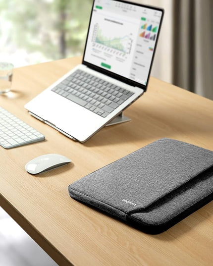 tomtoc Slim Laptop Sleeve for 14-inch MacBook Pro M5/M4/M3/M2/M1 Pro/Max 2025-2021, Water-Resistant Protective Case for 13.8 Inch Surface Laptop AI PC, Accessory Bag