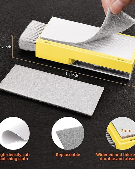 Laptop Screen Keyboard Cleaner Kit, All in 1 Electronics Cleaning Tool for MacBook iPad iPhone Pro Cell Phone, Brush Tool for Tablet, Computer, PC Monitor,TV Camera Lens with Patent, Yellow
