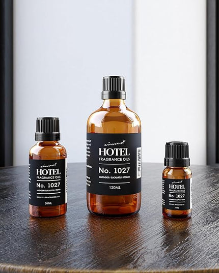 AirScent Hotel Diffuser Oil No. 1027 Inspired by The Zen Hotel Scent - Premium Fragrance Oil for Ultrasonic and Waterless Diffusers and Crafting - 10 mL, 0.34 fl oz Glass Bottle with Dropper