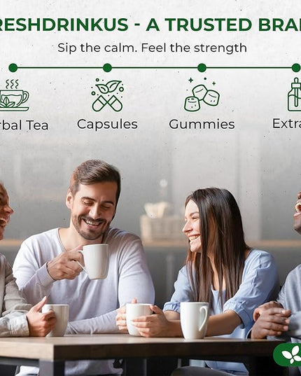 FreshDrinkUS, Oil-Reducing Herbal Tea – 75 Tea Bags | Blend of Winter Melon, Lotus Leaf, Ginger, Hawthorn, Gardenia Fruit, Rose, Cassia Seed & More | Naturally Caffeine-Free | Delicious Hot or Iced