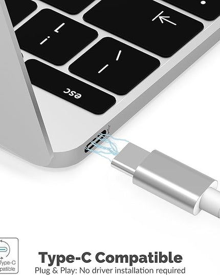 SABRENT USB Type C Hub with HDMI and 2 USB 3.0 Ports,[4K and 60W Power Delivery Support] (HB-U2HC)