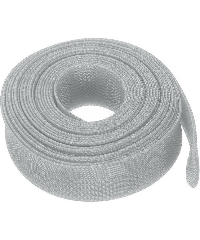 uxcell Expandable Sleeving, 1 1/2-inch 25ft Cable Sleeve, Gray