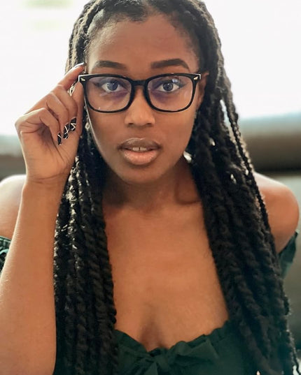 VISOONE Blue Light Blocking Glasses Square with Anti Computer Glare for Gaming Women and Men MONTANA