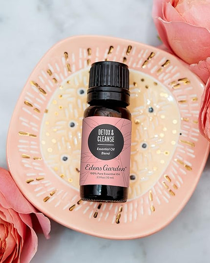 Edens Garden Detox & Cleanse Essential Oil Blend- 100% Pure Premium Grade, Undiluted, Natural, Therapeutic, Aromatherapy, The Best for Diffusing, Skin, Humidifiers, Kid Safe 10 ml (.33 fl oz)