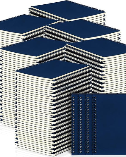 Yahenda Spiral Notebook Bulk A5 Journal Lined 8.3'' x 5.5'' Writing Composition Paper Small Notepad Subject Notebook for Students Office Business Back to School Supplies(Deep Blue,108 Pcs)