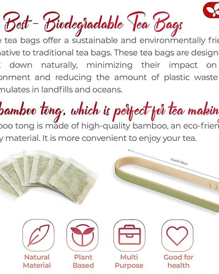 FreshDrinkUS, 60 Tea Bags Super Hibiscus Heart Blend– Herbal Tea with Hibiscus Flower, Ginger, Cinnamon Stick, Lemongrass & Rose Hip – Naturally Caffeine-Free, Sugar-Free, Vegan