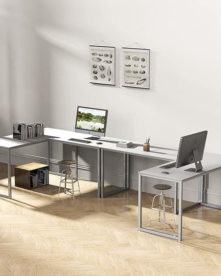 SHW Mission 48-Inch Home Office Computer Desk, White