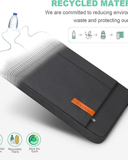 Lacdo 16 Inch Laptop Sleeve Case for 16 Inch HP Lenovo ASUS Acer Dell Laptop/HP Pavilion Envy 16 / Lenovo ThinkPad IdeaPad 16 / Acer Swift 16 / ASUS Vivobook 16 / Dell Inspiron 16 Computer Bag,Black